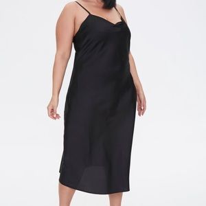 Forever 21 Plus Size Satin Midi Slip Dress